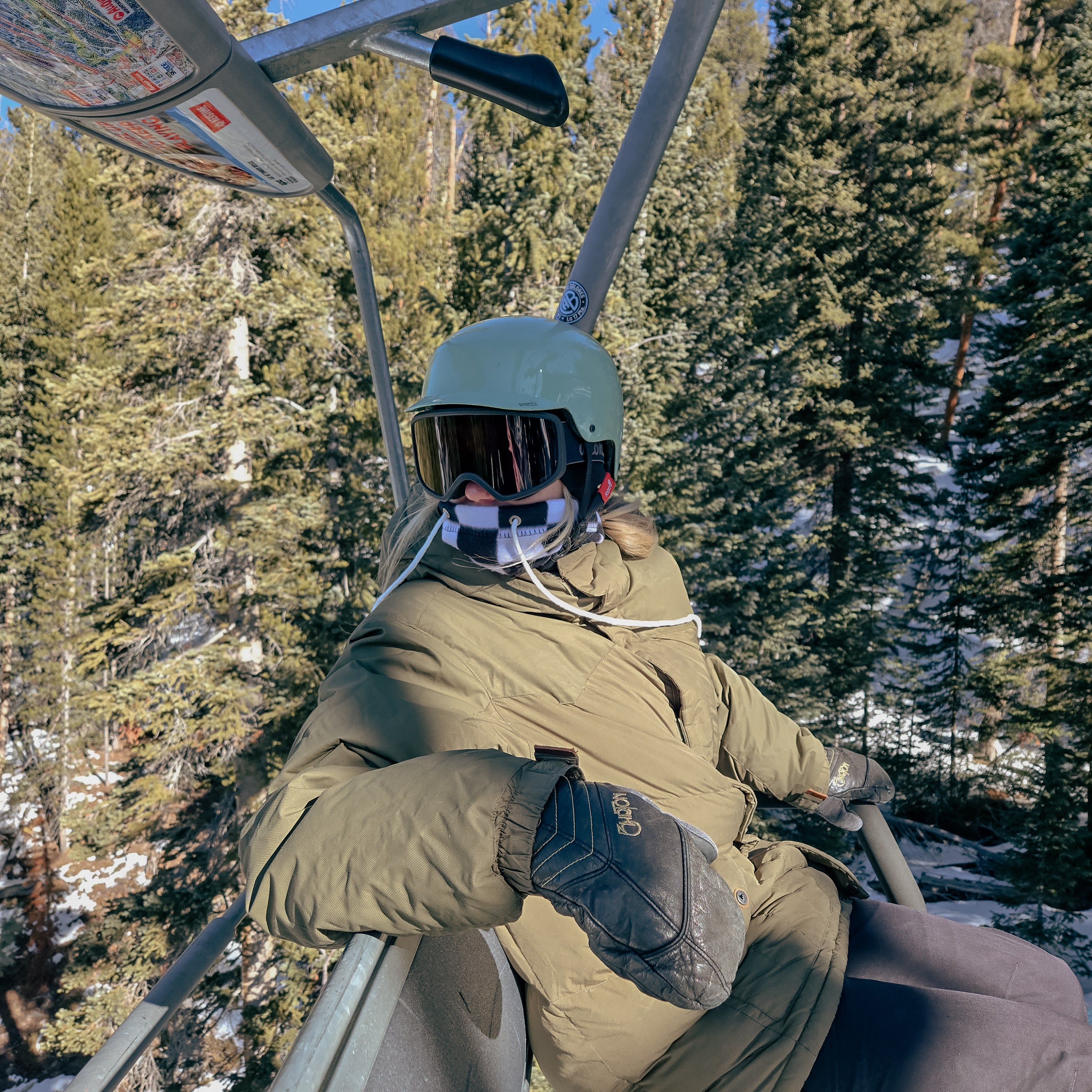 Powder Daze Draw String Fleece Neck Gaiter