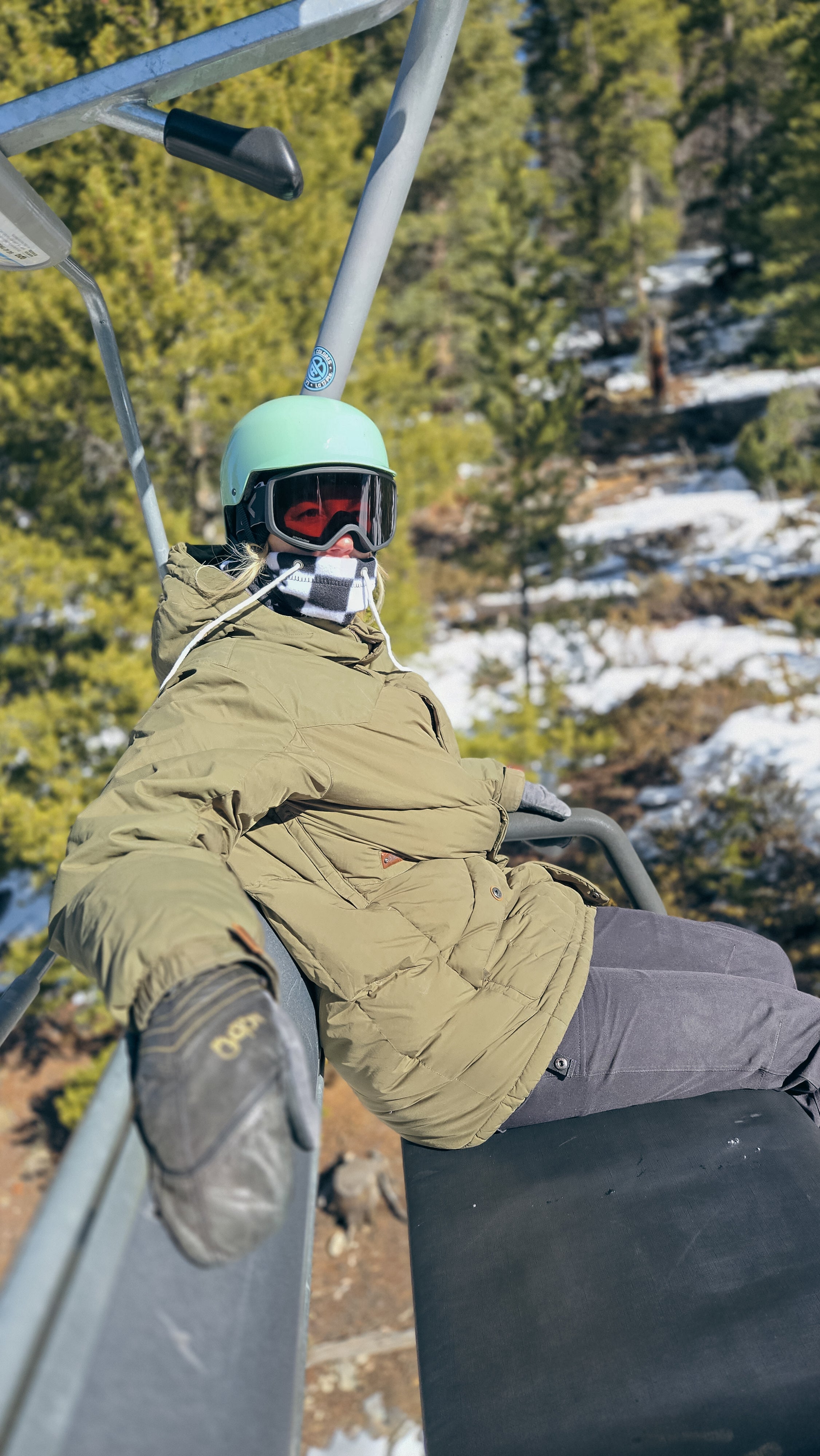 Powder Daze Draw String Fleece Neck Gaiter