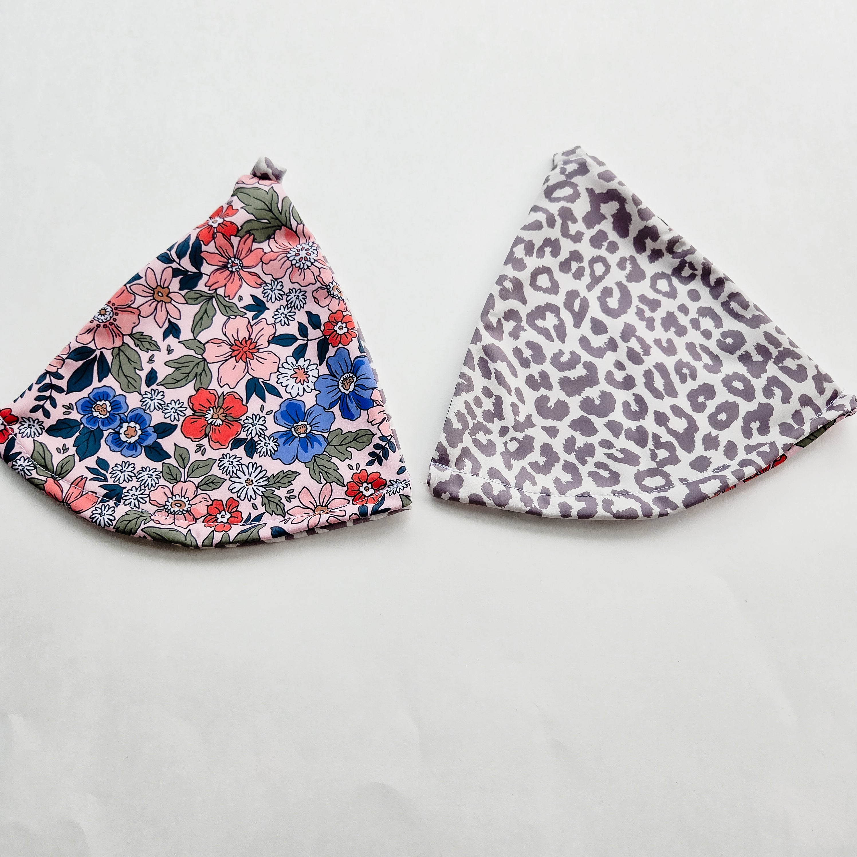 Floral and Leopard Reversiable Bikini Top Base