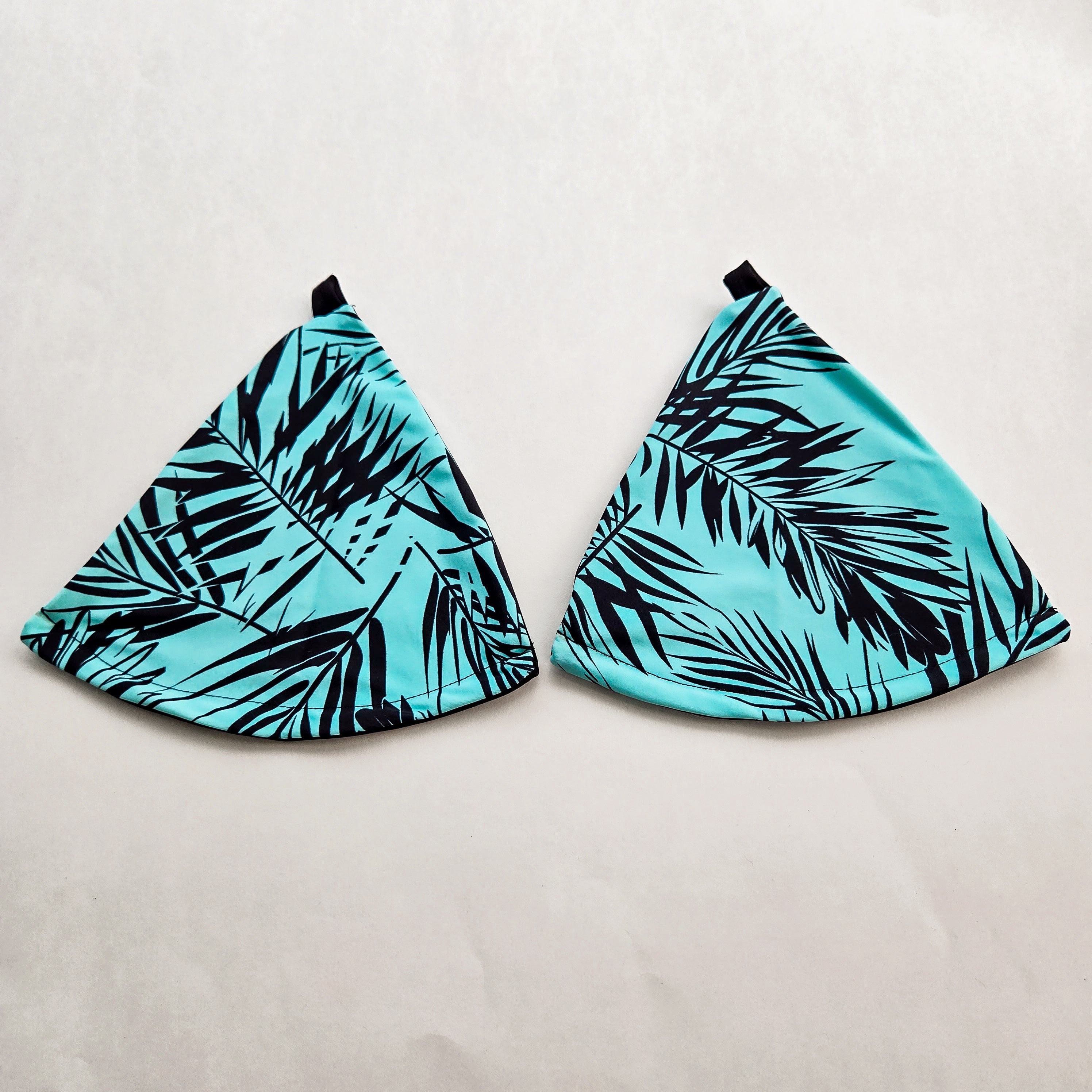 Tropical Palms Reversiable Bikini Top Base