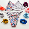 Floral and Leopard Reversable Bikini Top Base