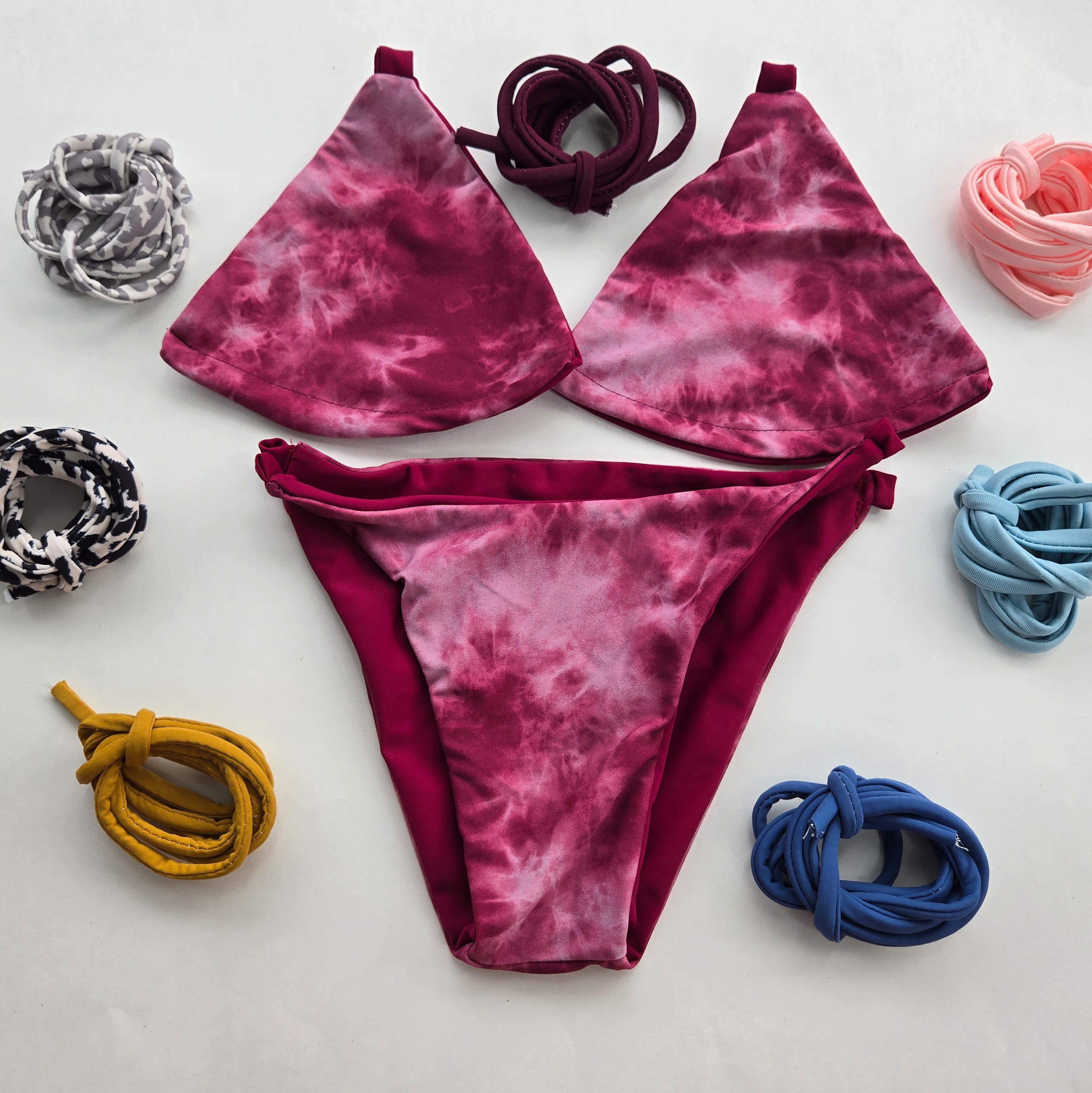 Sangria Reversiable Bikini Bottom Base
