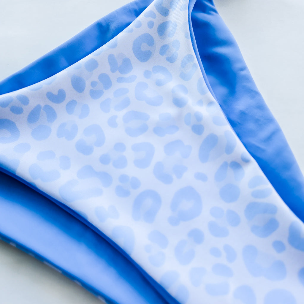 Snow Leopard Reversible Bikini Bottom Base